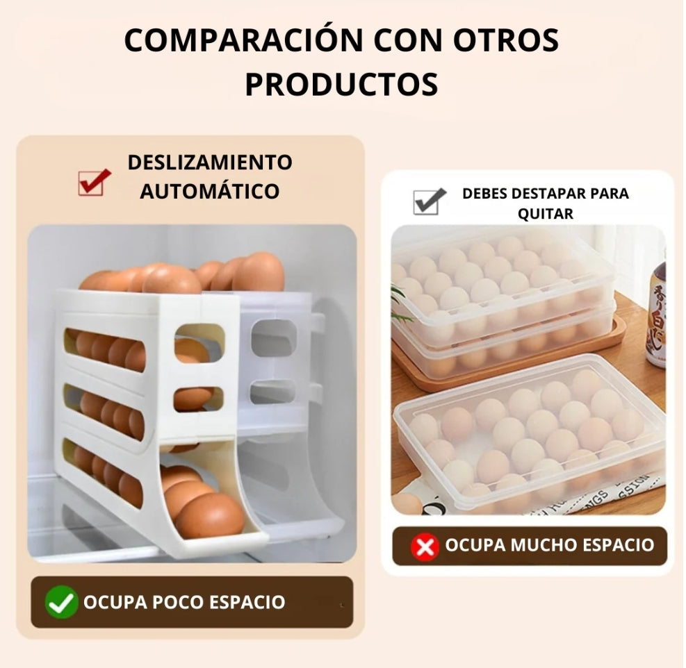 Dispensador de Huevos con Deslizamiento Automático